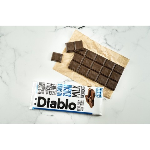 Diablo Tatlandırıcılı Şeker İlavesiz Sütlü Çikolata 85gr